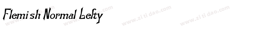 Flemish Normal Lefty字体转换